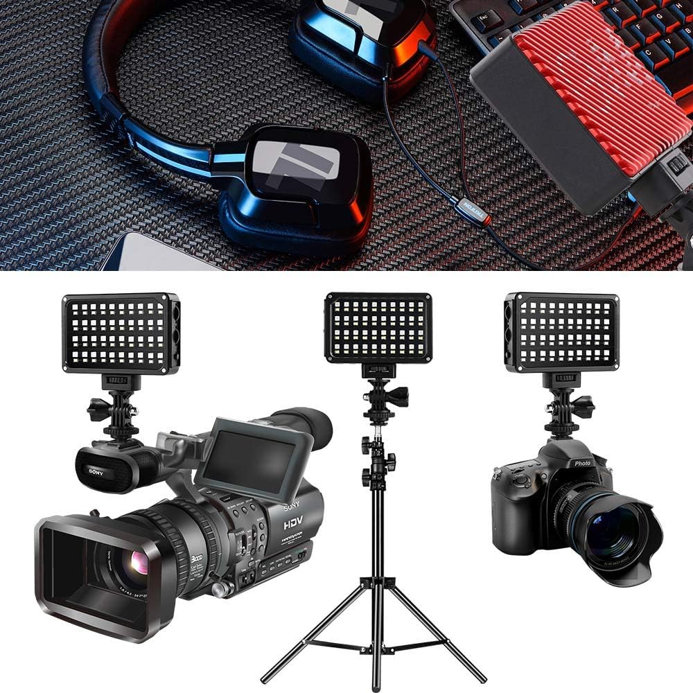 🛒 Crаzу Dеаlѕ LED Camera Light,GVM RGB 7s Dimmable Ultra LED Light on Panel Digital Camera/SLR Camera /Camcorder Video Light with Built-in Battery,Charger,High Brightness,Multi-color and White Magnet Filters