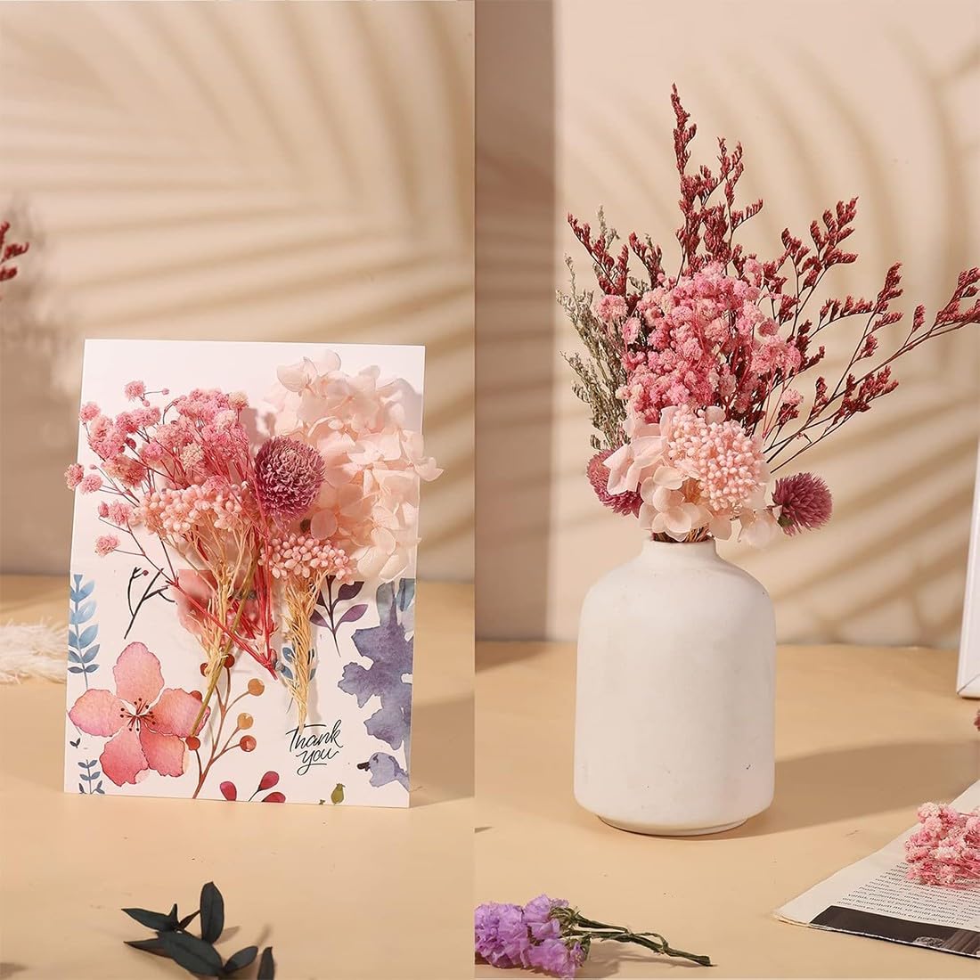 Fiori secchi naturali per candele, decorazione fai da te resina epossidica