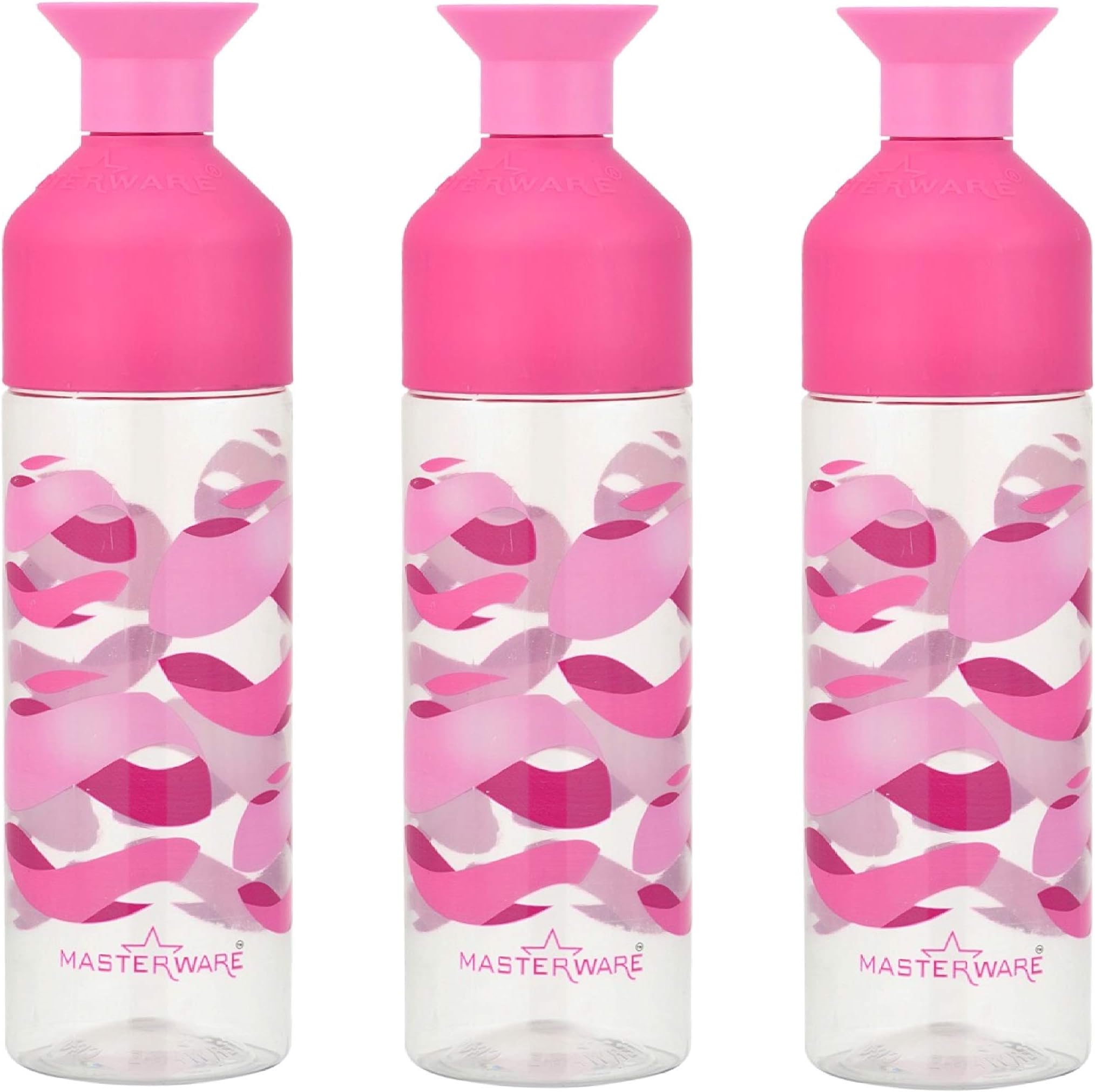 Masterware Crown Pink-3 Water Bottle with 1000ml.(Pack of 3)