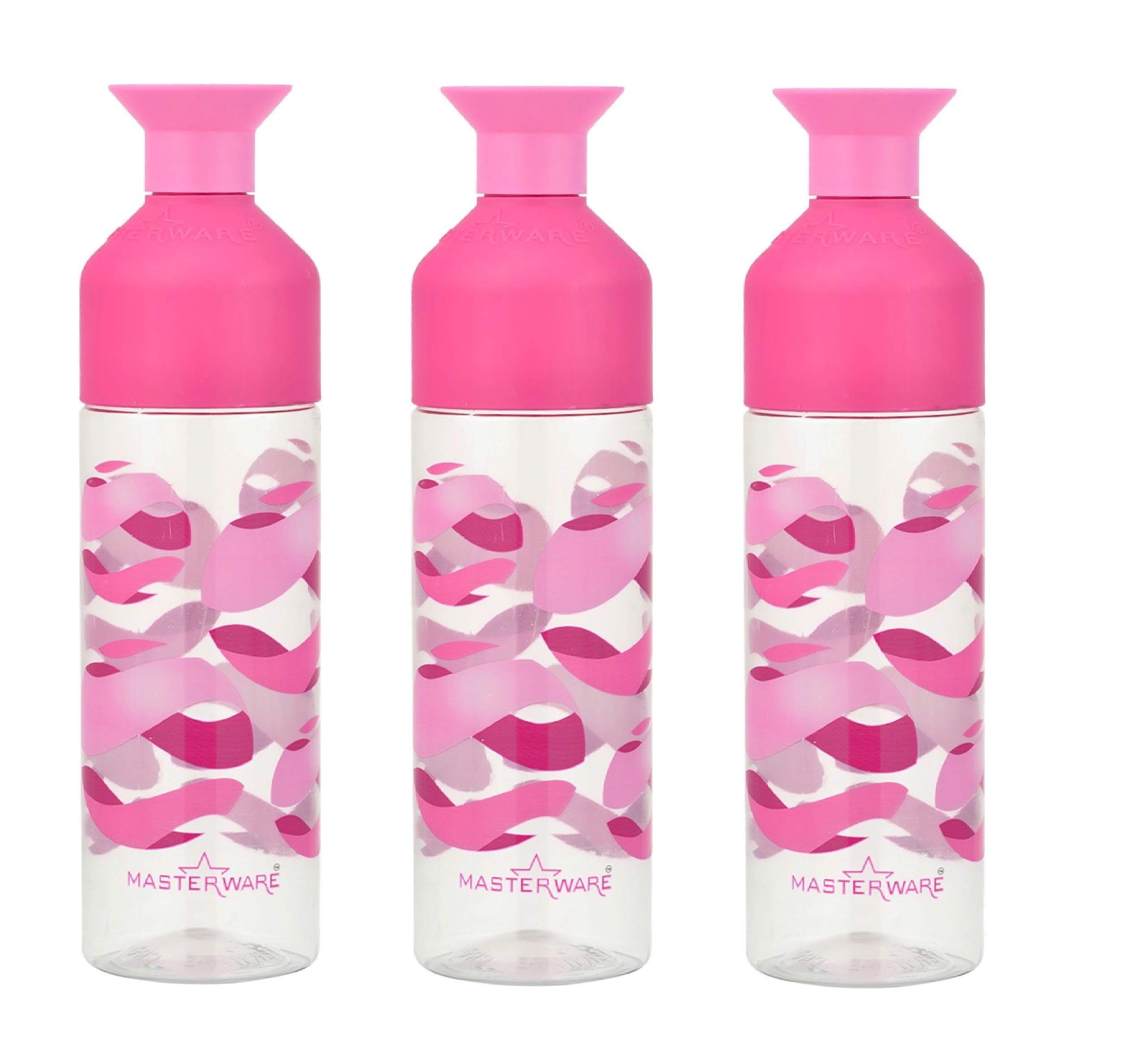 Masterware Crown Pink-3 Water Bottle with 1000ml.(Pack of 3)