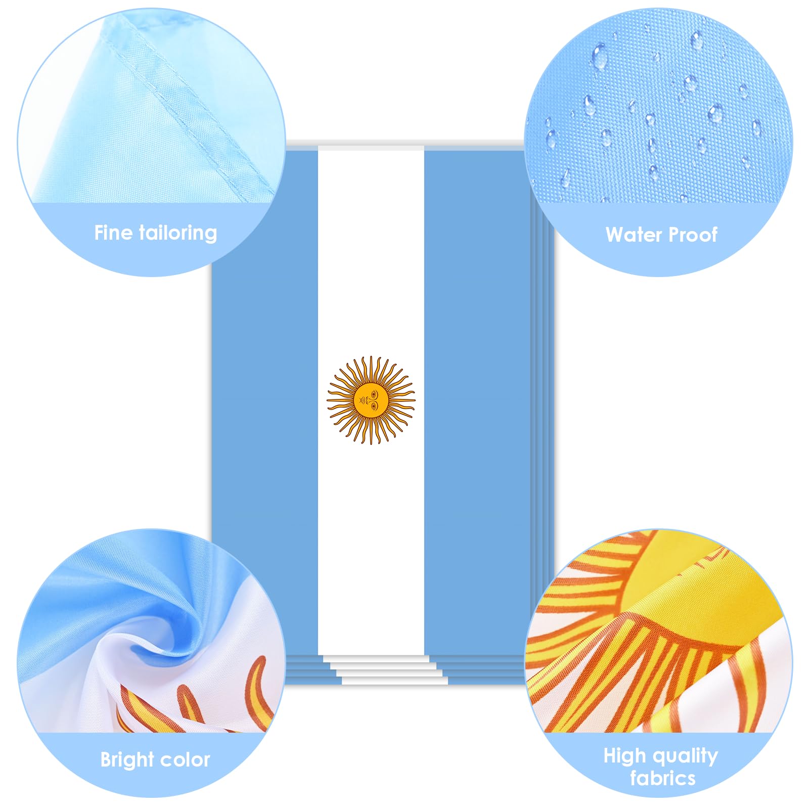 AhfuLife Argentina Flag Bunting for Party Decorations 10m - Image 3