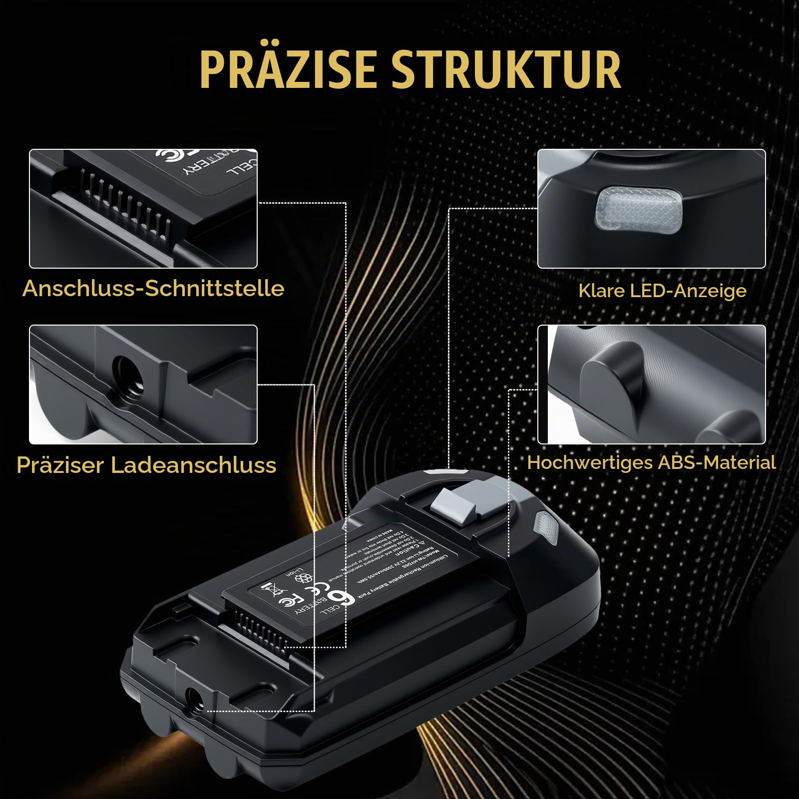 Lithium-Ionen Ersatzakku für Rowenta X-Force Flex 8.60 Serie, kompatibel mit RH9638 RH9639 RH9678 RH9690 & TY96 EO96 Serie, ersetzt ZR009700 Akku – 22,2V 2500mAh 55.5Wh