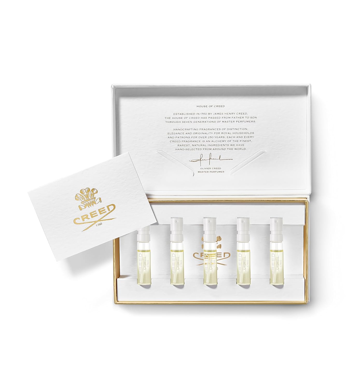 Creed Women’s Inspiration Sample Set, Luxury Fragrance Set with 5 Signature Scents, 1.7ML x 5