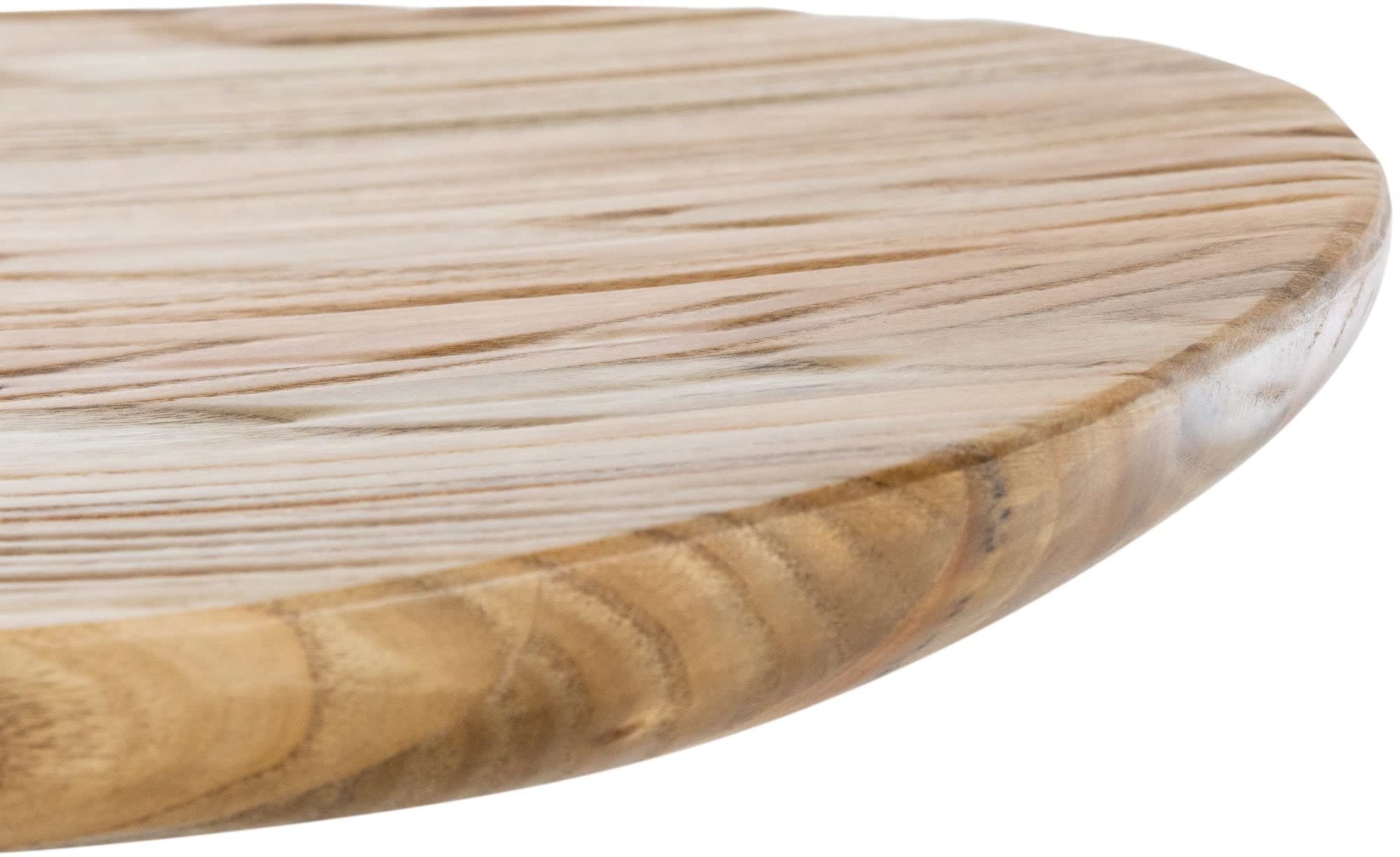 CLP Set De 2 Taburetes De Bar Skelde con Asiento De Madera I Juego De 2 Sillas para Barra De Cocina con Base Metálica Color Natura