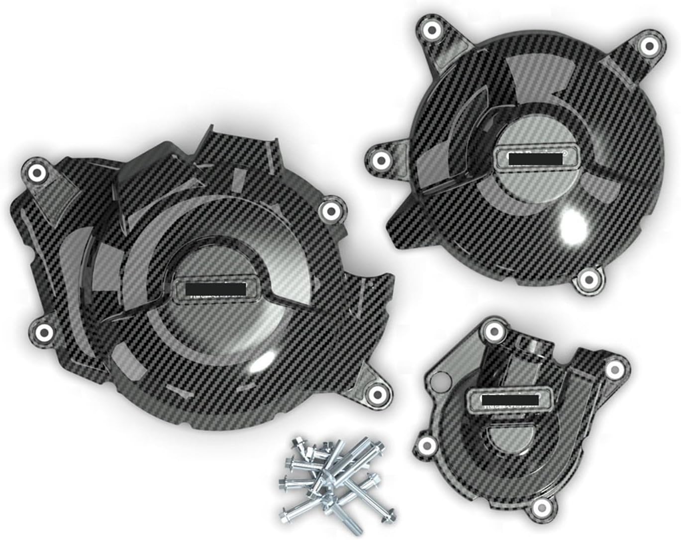 Engine Protective Cover, Motorcycle Anti Fall Edge Cover Compatible With BMW F750GS 2019-2023、F850GS 2019-2023、F850ADV 2019-2023、F900 R/XR/GS/GSA 2020 AMD 2024(Carbon fiber texture)