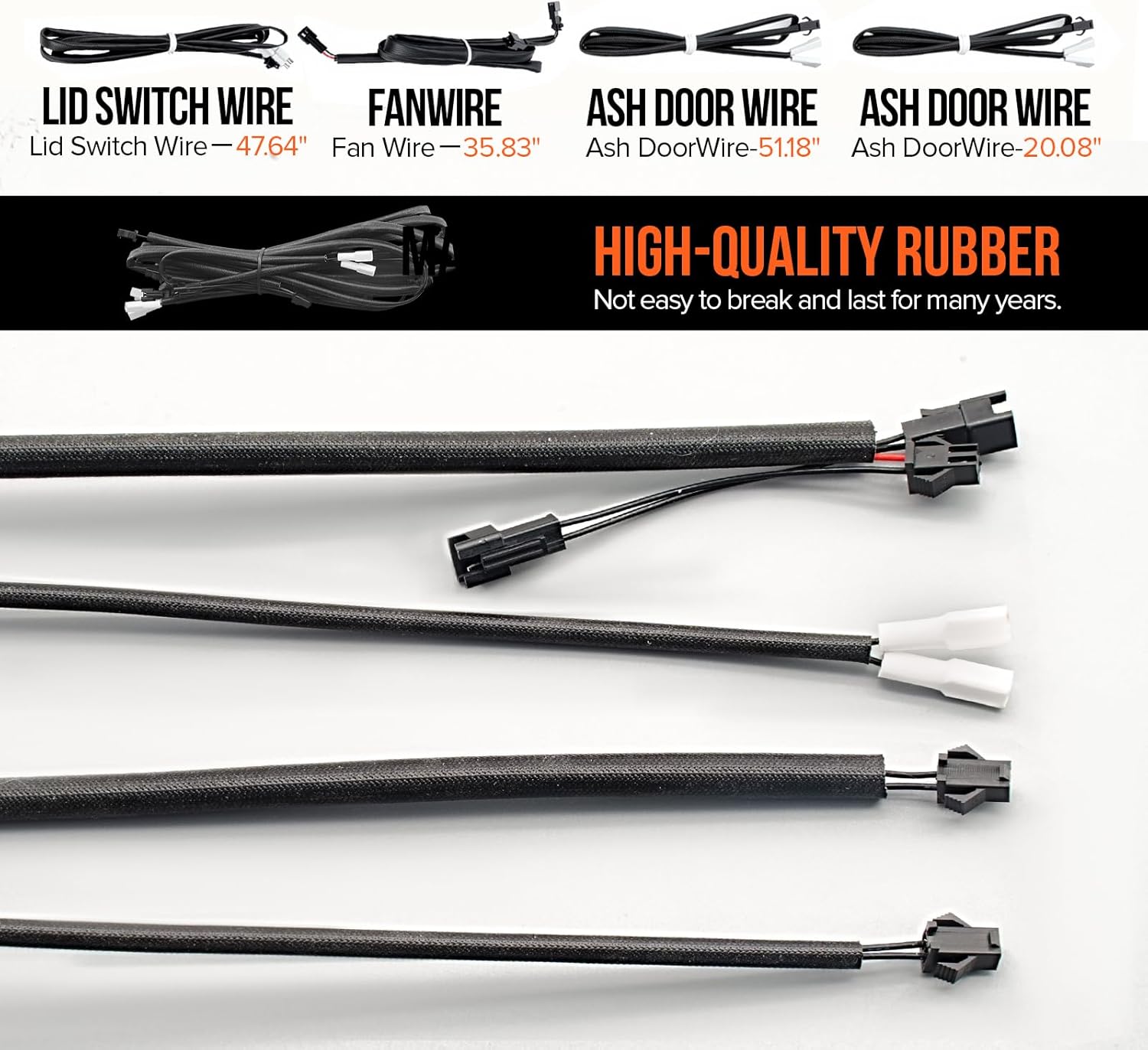 Replacement Part Hopper Lid/Door Switch and Electric Wire Kit for Masterbuilt Gravity Series 560 800 1050 Digital Charcoal Grills MB20040122 MB20040220 MB20040221 MB20041020 MB20041220 MB20041320