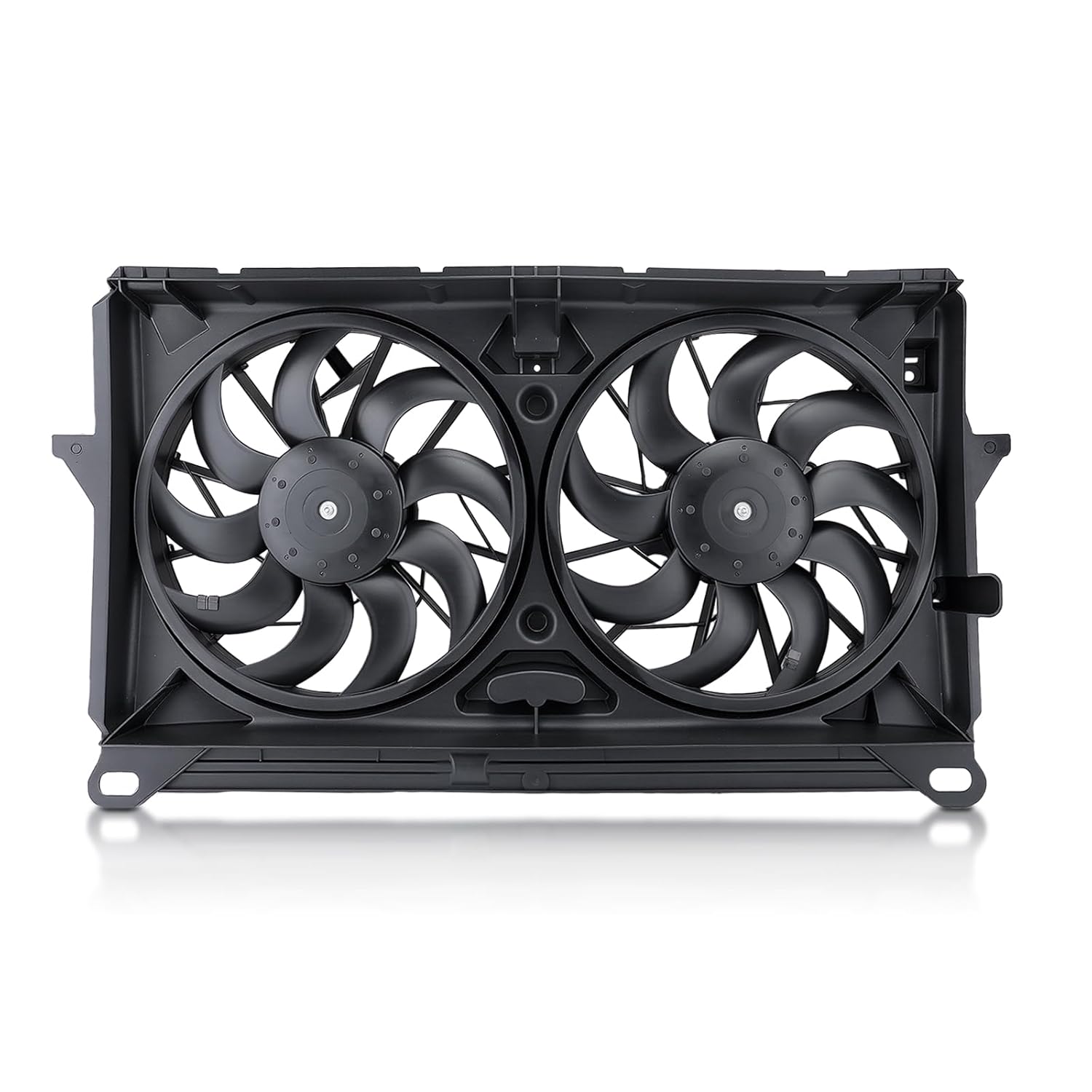 AUTOKAY Radiator Cooling Fan Assembly for Chevrolet Chevy Tahoe Silverado Avalanche for Cadillac for GMC Sierra Electric Radiator Condenser Engine Dual Cooling Fan Replaces 622220 GM3115211