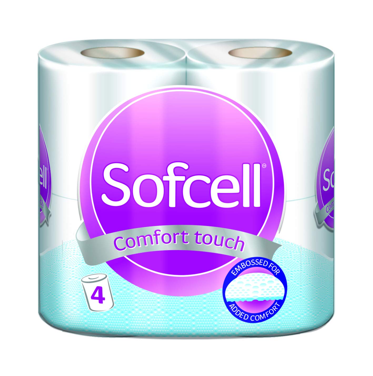 Accrol Papers Ltd Sofcell 2-Ply, White - 40 Toilet Rolls
