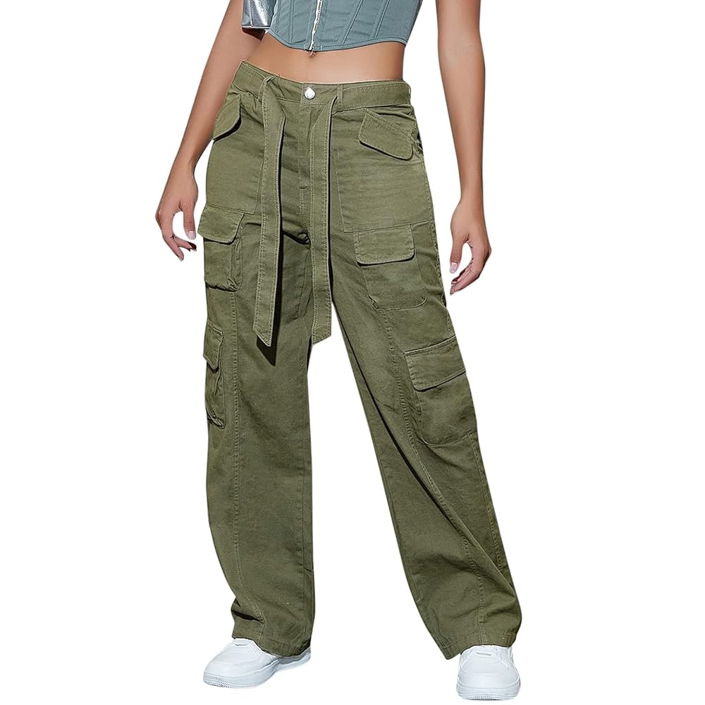 Amazon.com: YOLAI Woman Cargo Pants Relaxed Fit Baggy Pants
