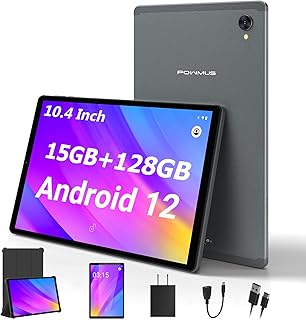 Android 12 Tablet 10.4 Inch 15GB(8+7) RAM 128GB Storage, 2000 * 1200 in-Cell IPS, 8-Core T606 Processor 1TB Expand Android Tablette 2.4G/5GWiFi, 8000mAh, 13MP Dual Camera, Bluetooth 5.0, GPS