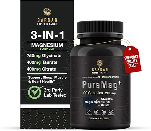 Glicinato de magnesio 750 mg  Fórmula de alta absorción para dormir, relajación muscular y apoyo tranquilo  Cápsulas veganas no laxantes  Suplemento