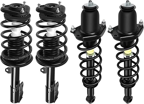 SCITOO Par delantero y trasero de puntal y resorte completo compatible con 2004-2009 para Toyota Prius Complete Struts 172358FL 172357FR 172394L