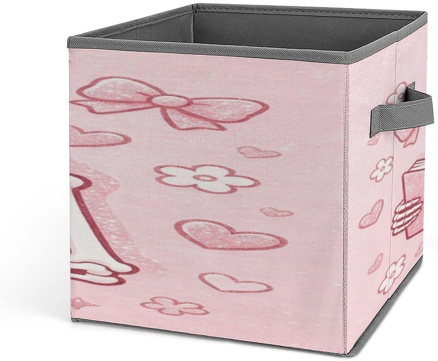 Funny Skeleton Fabric Storage Cube Foldable Bin