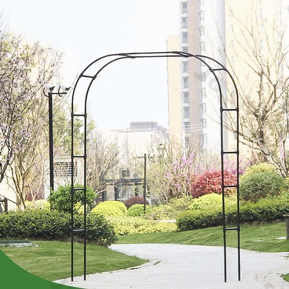 Garden Arch Trellis Metal Pergola Arbor Archway Rose Arbors for Various Climbing Plant Indoor Outdoor Patio Lawn Backyard Decoration (Size : W320xh240cm) (a W300xh240cm)