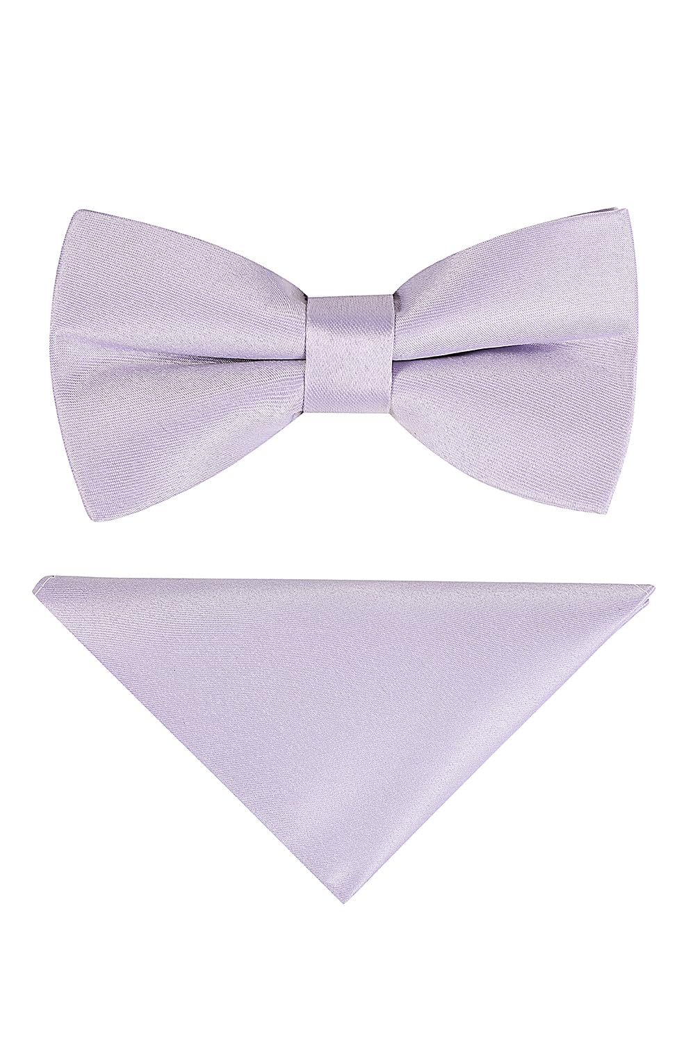 Jenson Samuel pastel pretied bow tie wedding paisley pocket square set (lilac)