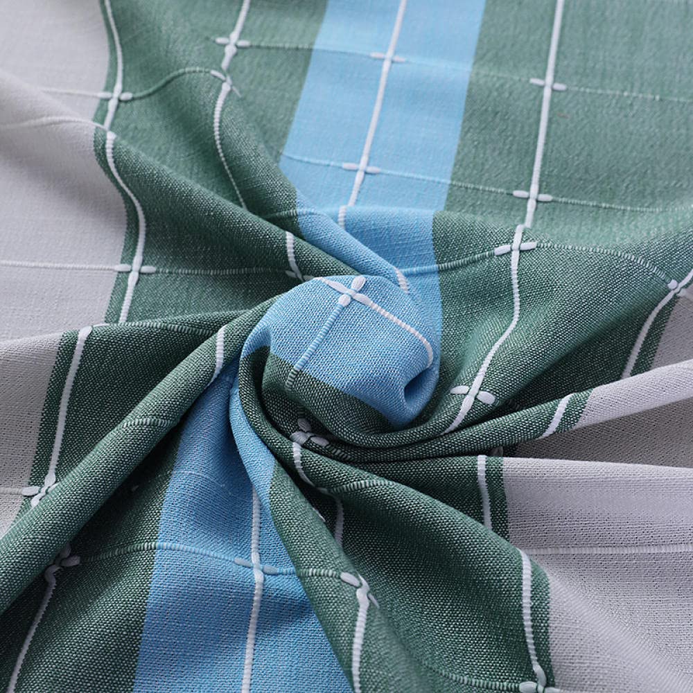 Manteles Mesa Antimanchas Algodón y Lino Transpirable para Bufé Fiesta Cena Boda Picnic y Más Verde Oscuro 140 × 180cm