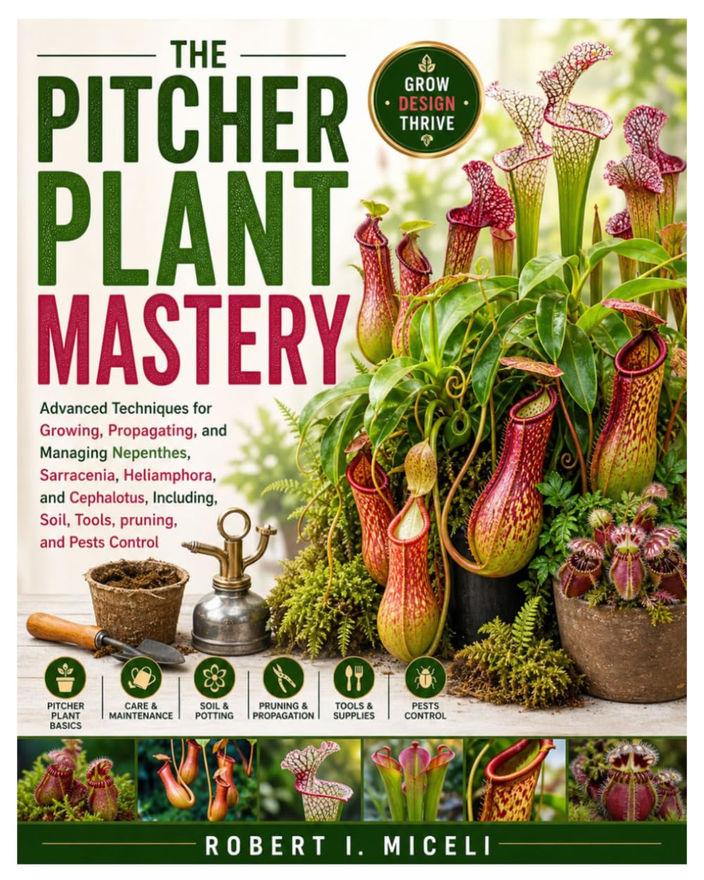 The Pitcher Plant Mastery: Advanced Techniques for Growing, Propagating, and Managing Nepenthes, Sarracenia, Heliamphora, and Cephalotus, Including, Soil, Tools, pruning, and Pests Control