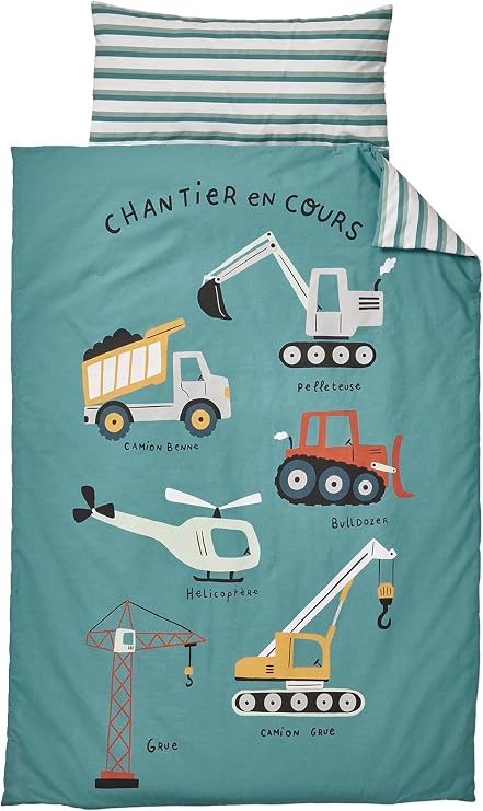 VERTBAUDET Vertbaudet Sac de Sieste pour Enfant Imprimé en Coton Popeline