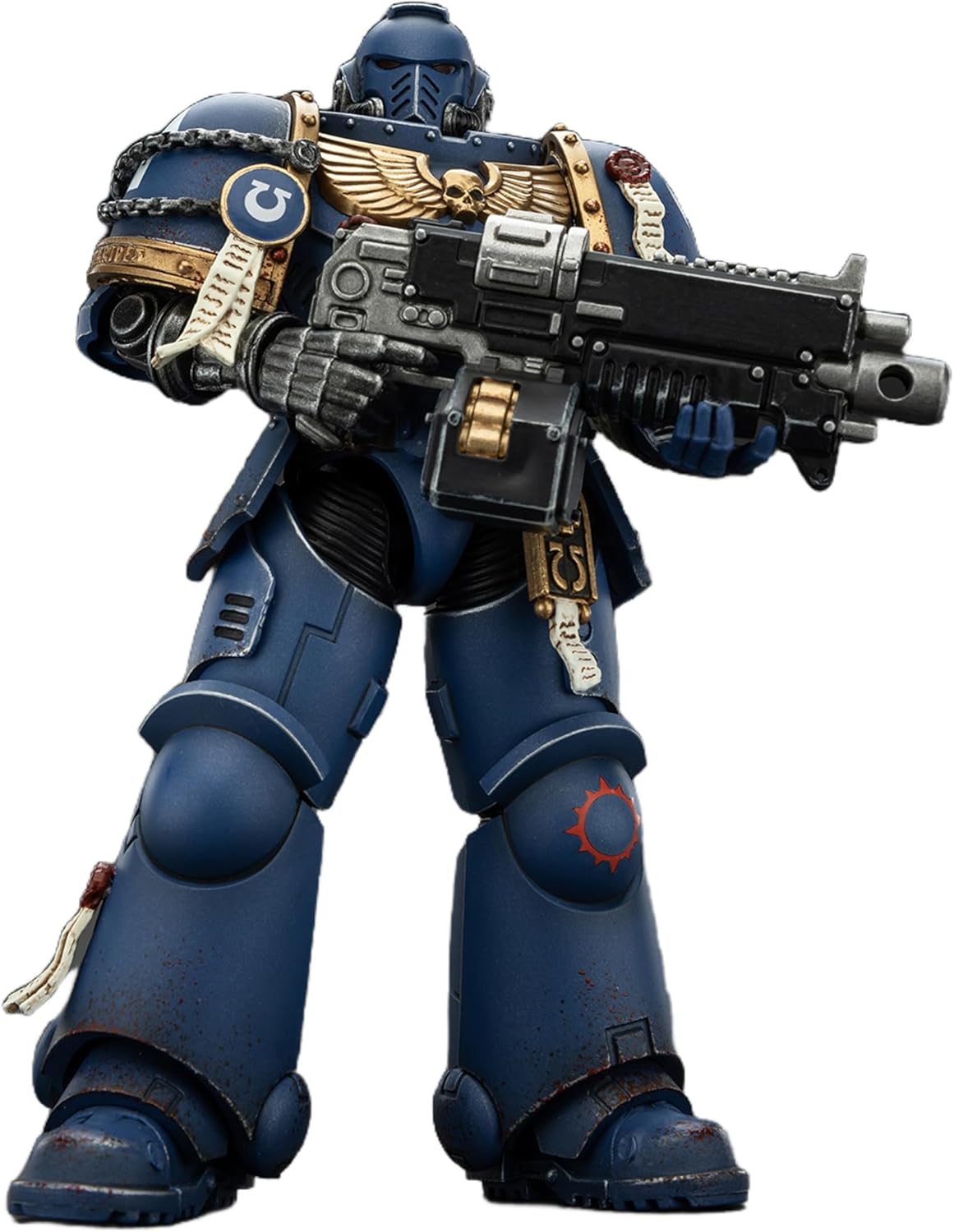 JOYTOY 1/18 Action Figures - Warhammer Space Marine 2 Ultramarines Brother Chairon Collectors Edition - 5‘’,Ages 15+