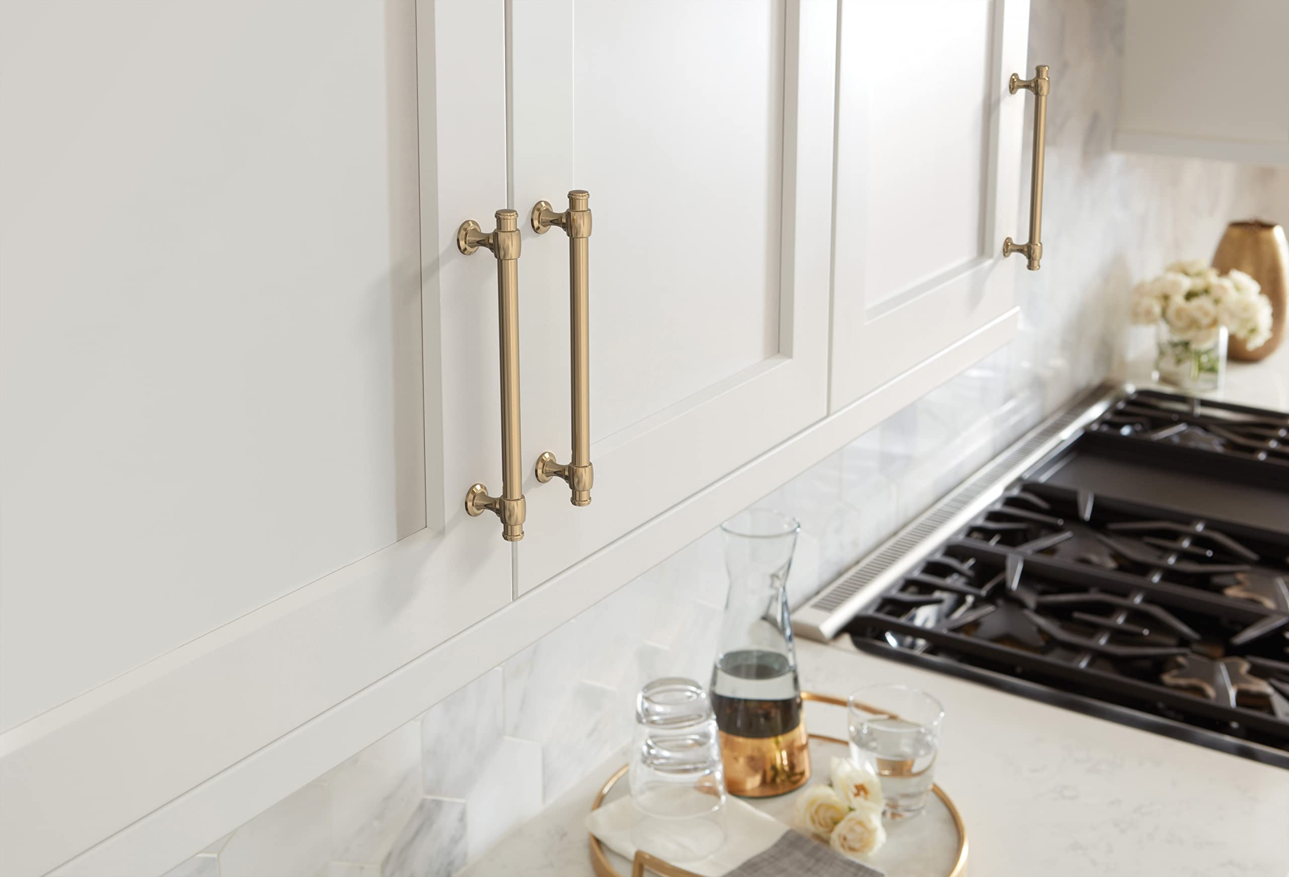 Amerock BP36771CZ Winsome Cabinet Pull, Champagne Bronze, 6-5/16 inch (160mm) Center-to-Center - Image 2