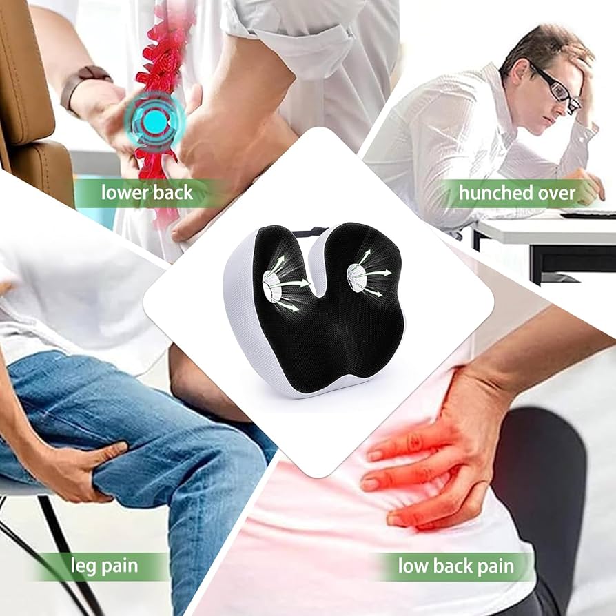 LOUTYTUO シートクッション 背筋改善 低反発 坐骨神経痛 通気性 尾骨 LOUTYTUO シートクッション 背筋改善 低反発 坐骨神経痛 通気性