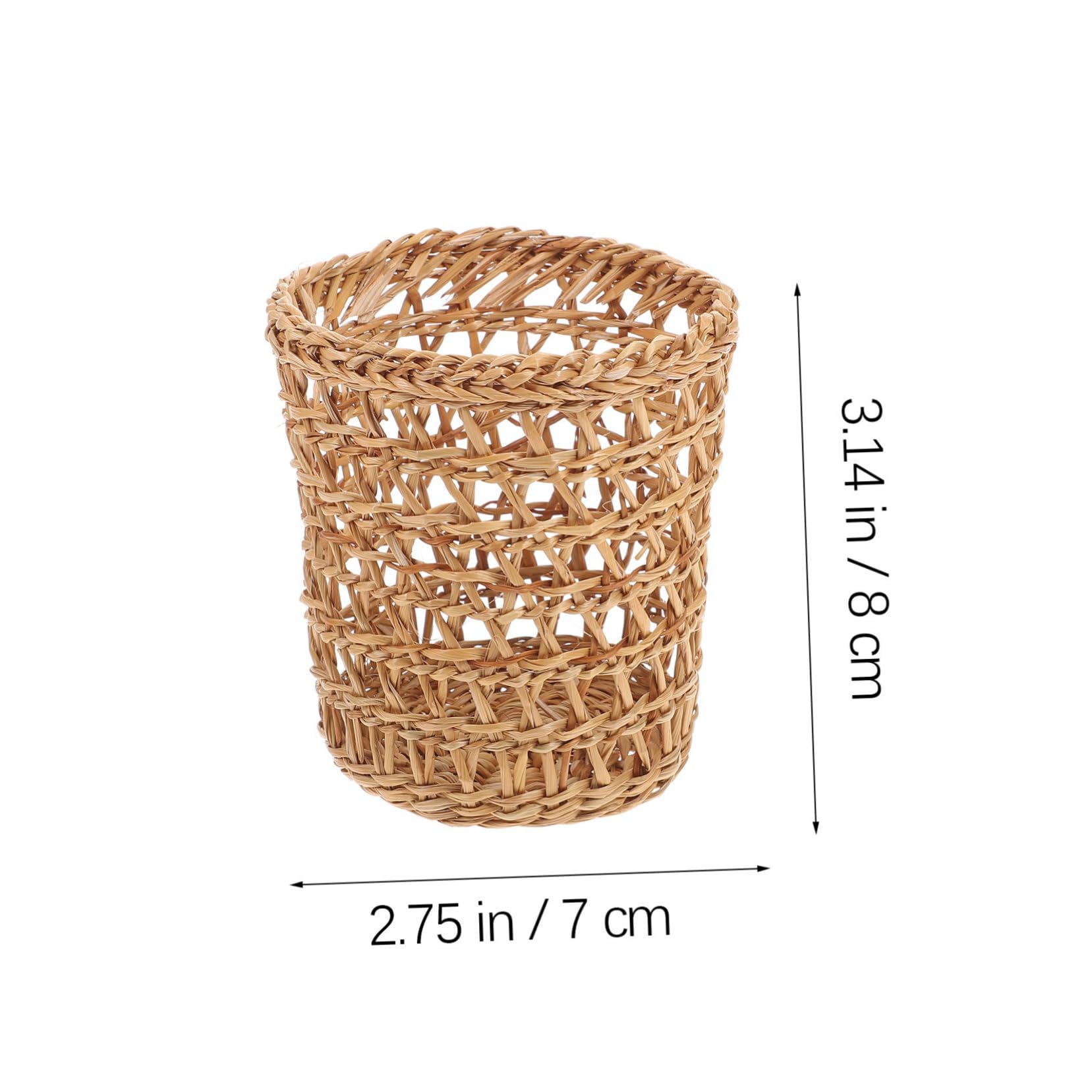 MAGICLULU 3Pcs Hand Knit Straw Cup Cover Portable Drink Holder for Tea Lightweight Convenient Cup Protector for Home