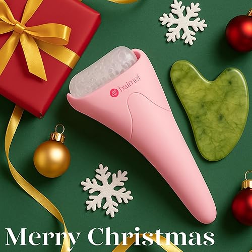 Miniatura 2 de BAIMEI IcyMe - Rodillo de hielo para cara y juego de herramientas faciales Gua Sha, rodillo facial de hielo que reduce la hinchazón, alivia las Rosa