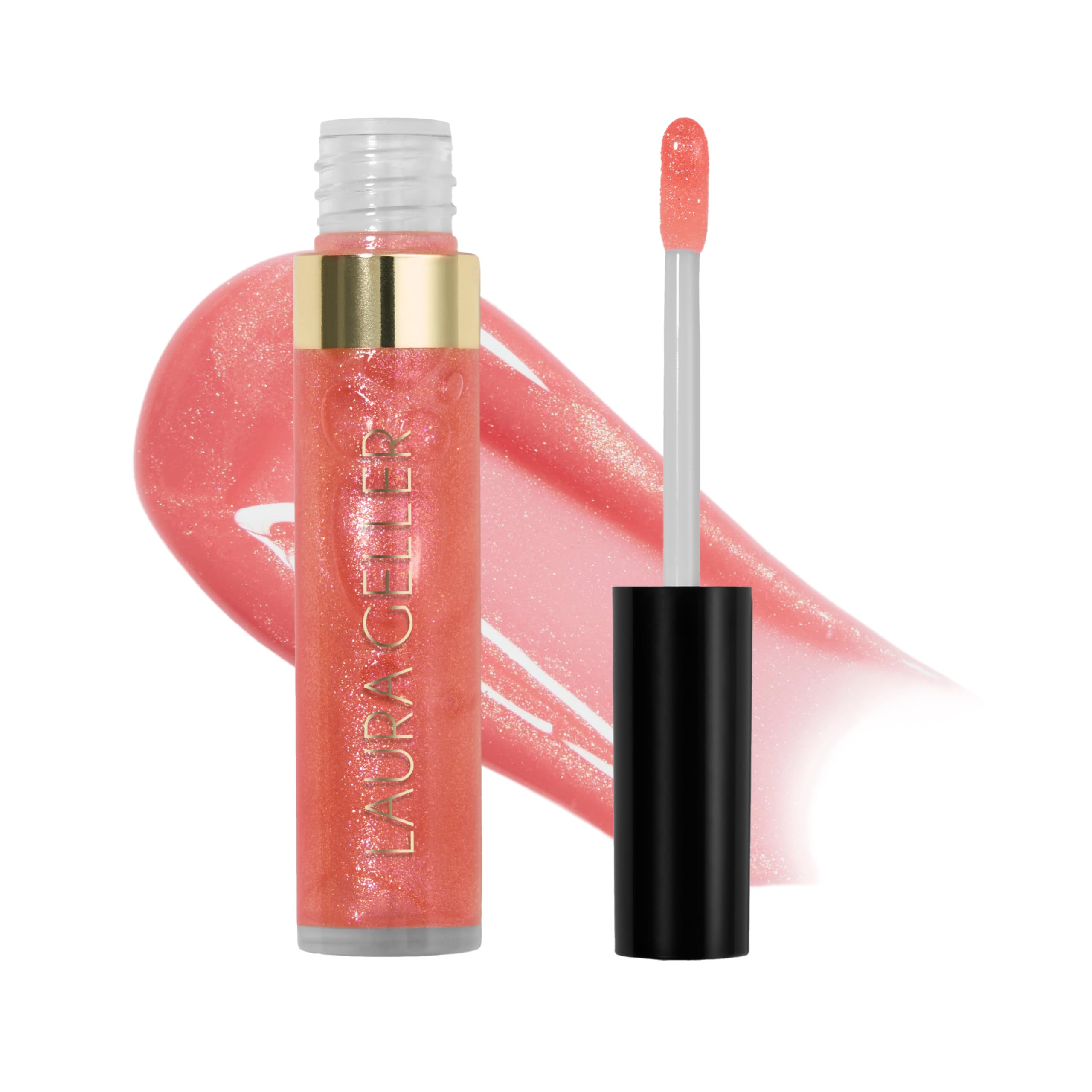 LAURA GELLER NEW YORK Color Luster Lip Gloss - Honey Caramel Non-Sticky Lip Gloss Treatment with Sheer High-Shine