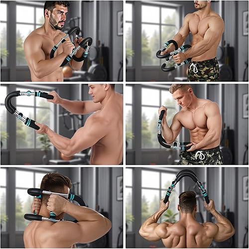 Miniatura 3 de Twister - Ejercitador de brazo de 60 a 110 libras, equipo de fitness para el hogar, entrenamiento de fuerza para hombres, barra de ejercicio de