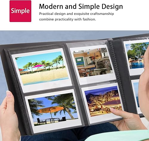 Miniatura 8 de Álbum de fotos de 160 bolsillos para Fujifilm Instax Wide 300, Polaroid 600 i-Type 3.5 x 4.5 pulgadas, compatible con cámara instantánea Polaroid