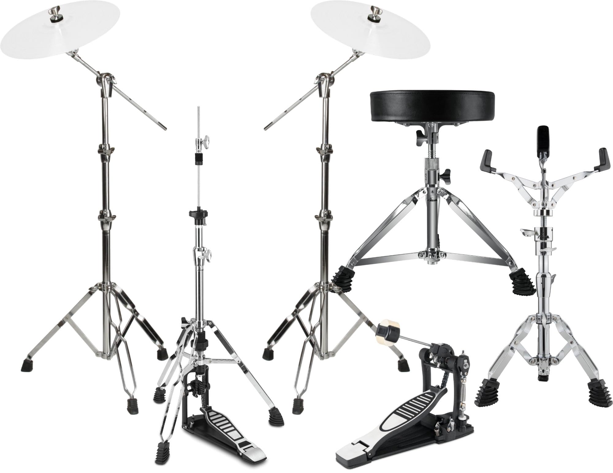 XDrum HP-Pro5S Hardware Pack, Soportes De Platillo Con Brazo, Memo-Lock