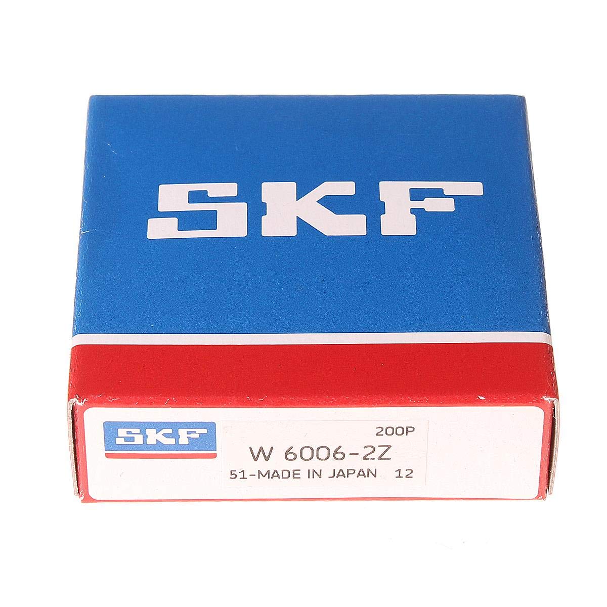 SKF W 6006-2Z Radial Rillenkugellager, 30 ID, Edelstahl