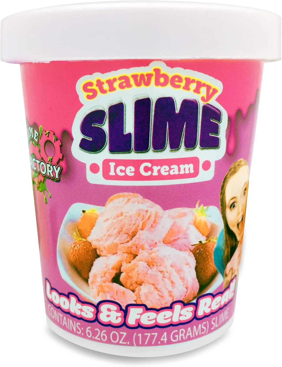 5527452 2 Pack Ice Cream Slime Strawberry & Rainbow Sherbert, Multicolor
