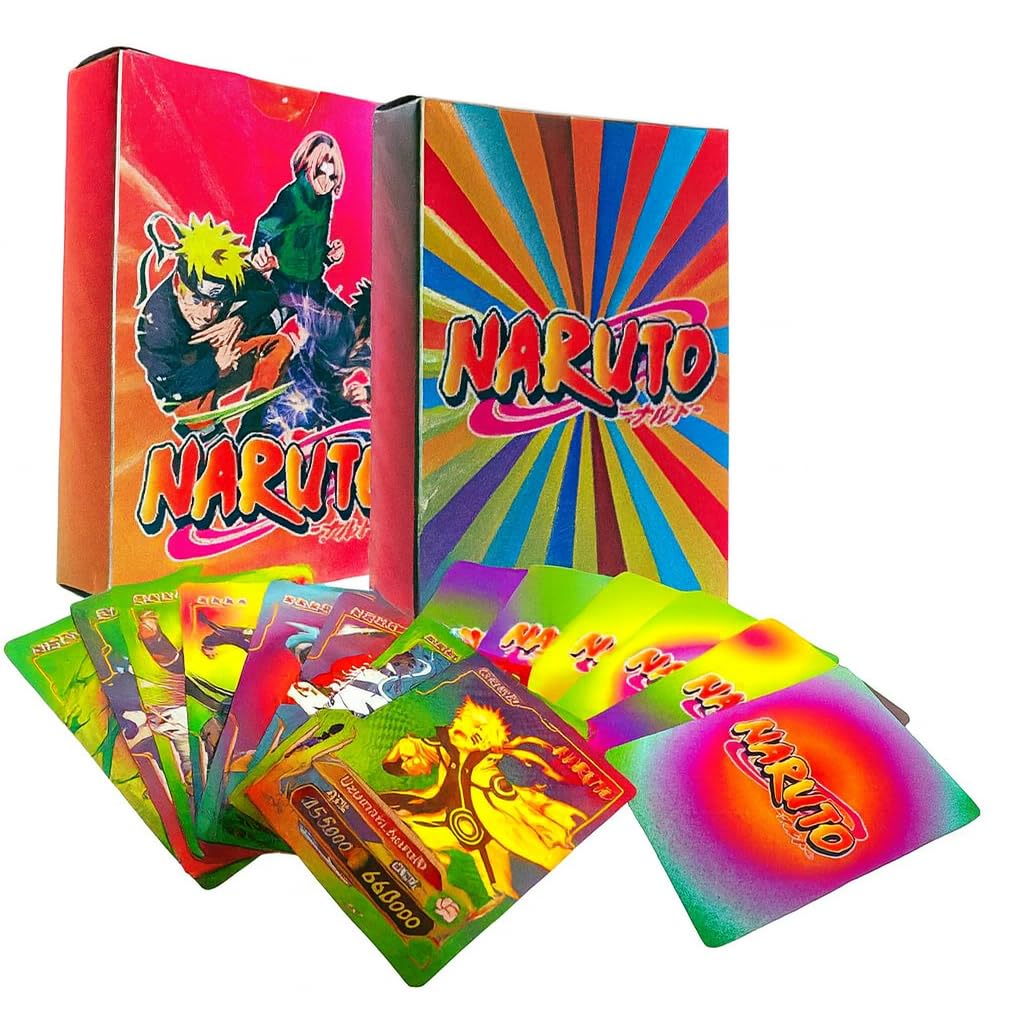 Unyks Star Naruto Trading Cards | Pack of 55 Premium PVC Anime