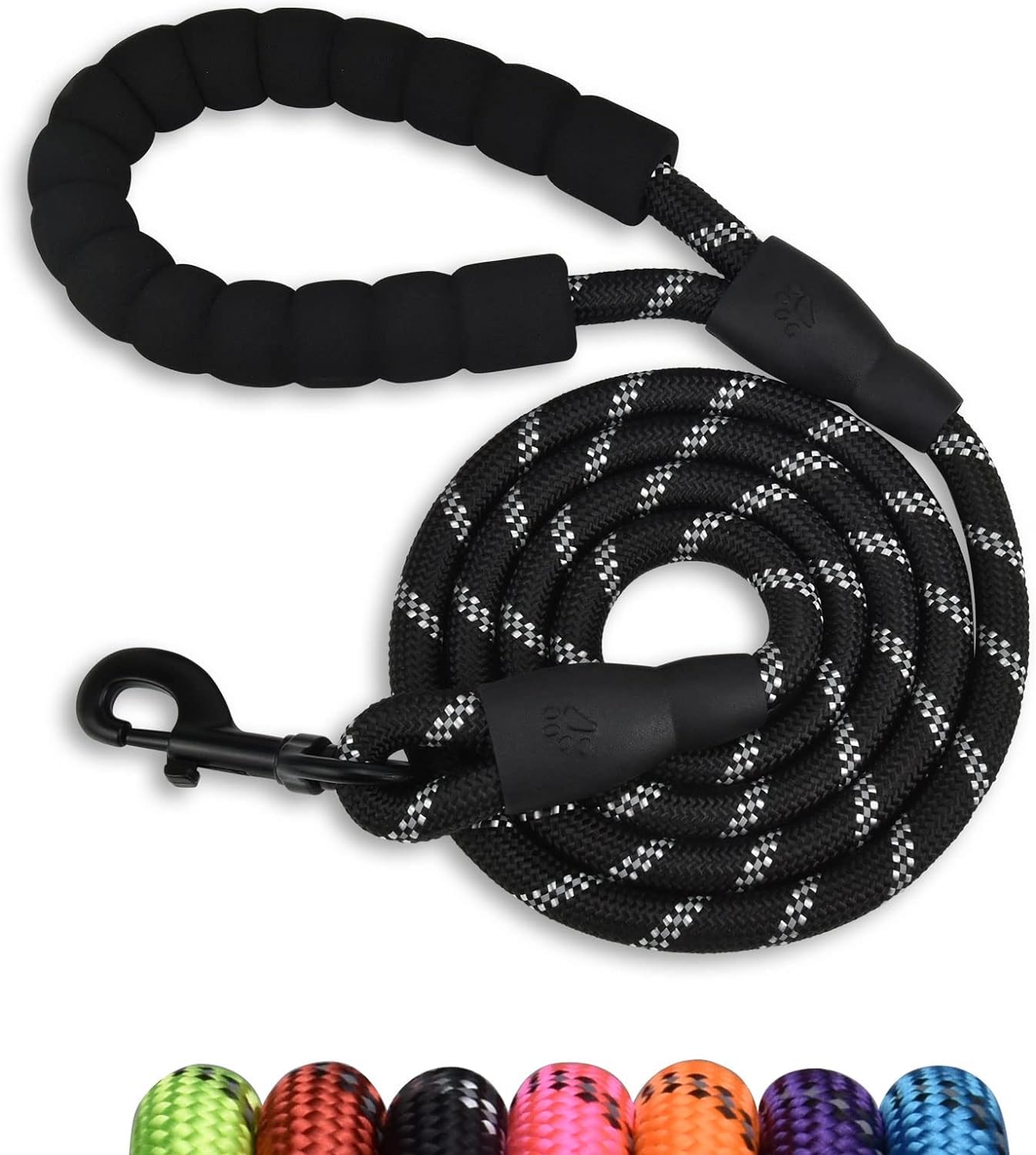 4FT Strong Pet Dog Leash with Comfortable Padded Handle and Highly Reflective Threads Rope for Night Walking 360-Degree Rotating Metal Buckle Without Tangles Suitable for Small Medium and Large Dogs (B0CR7T2JRK) Amazon Price History, Amazon Price Tracker