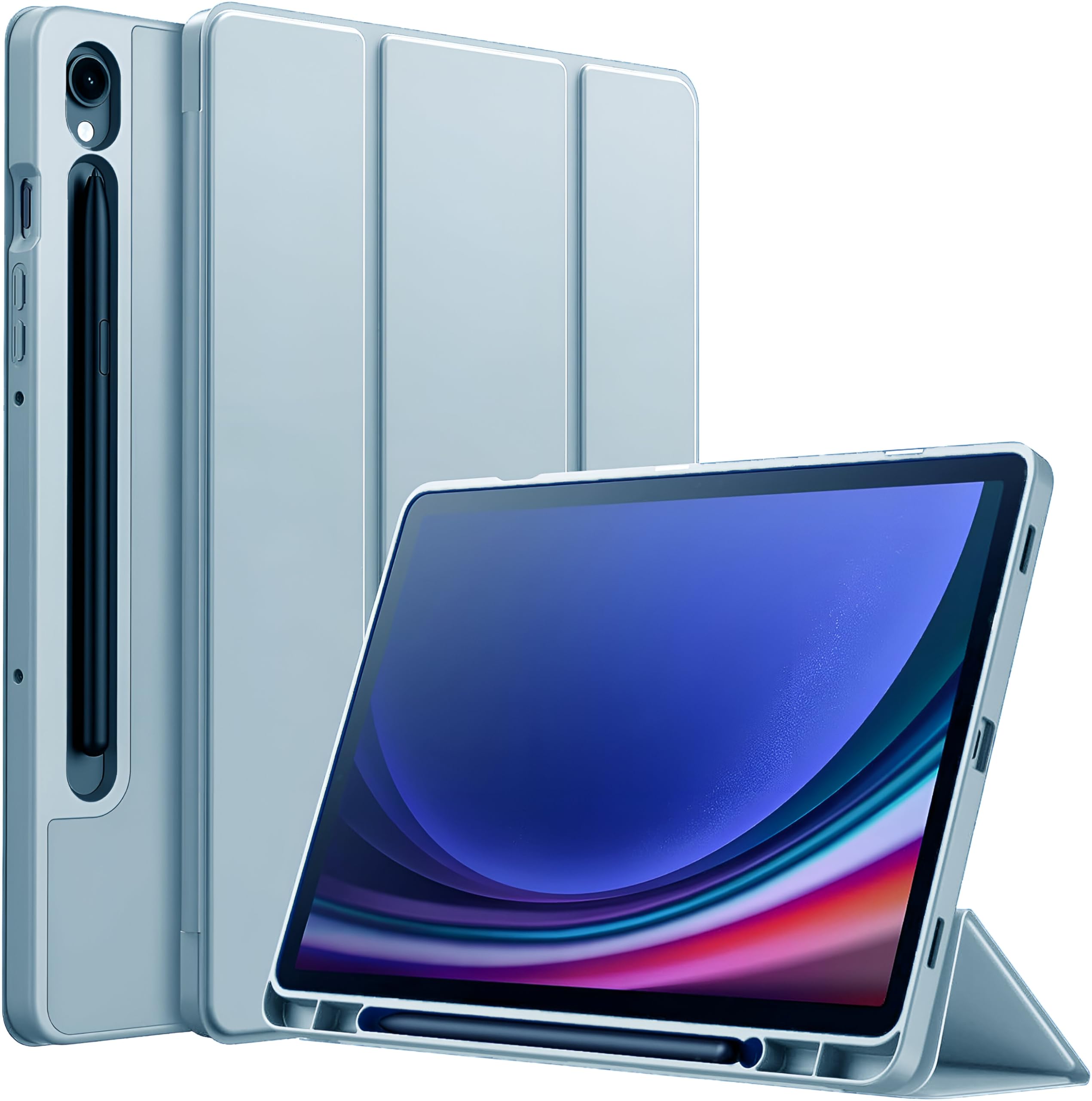 ProElite Cover for Samsung Galaxy Tab S9 11" case, Soft Flexible Flip Case Cover with S Pen Holder for Samsung Galaxy Tab S9 11" Auto Sleep Wake [Recoil Series] - Light Blue (B0CJJTS4FS) Amazon Price History, Amazon Price Tracker