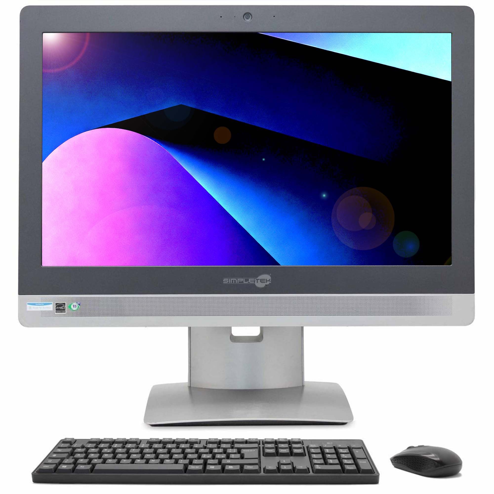 SIMPLETEK - All in One 21,5" Celeron 4GB 2TB Windows 11 Pro | DVD-RW | kit mouse e tastiera wireless | compatibile con VESA (Ricondizionato)