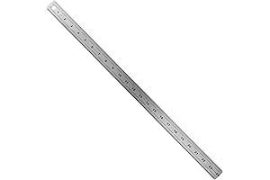 24" Stainless Steel Ruler with Non-Slip Cork Backing: 32 & 64 Divisions Per Inch