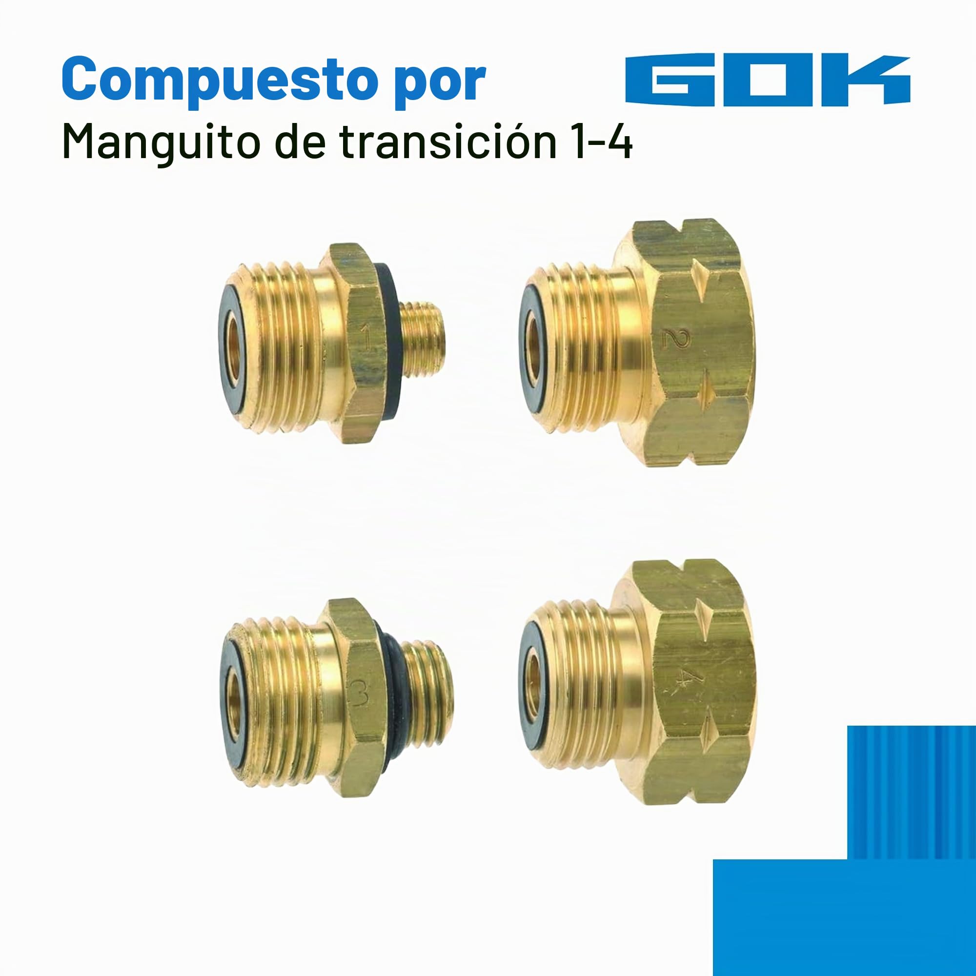 Camppartner24 EURO-SET - Adaptadores para bombona de gas