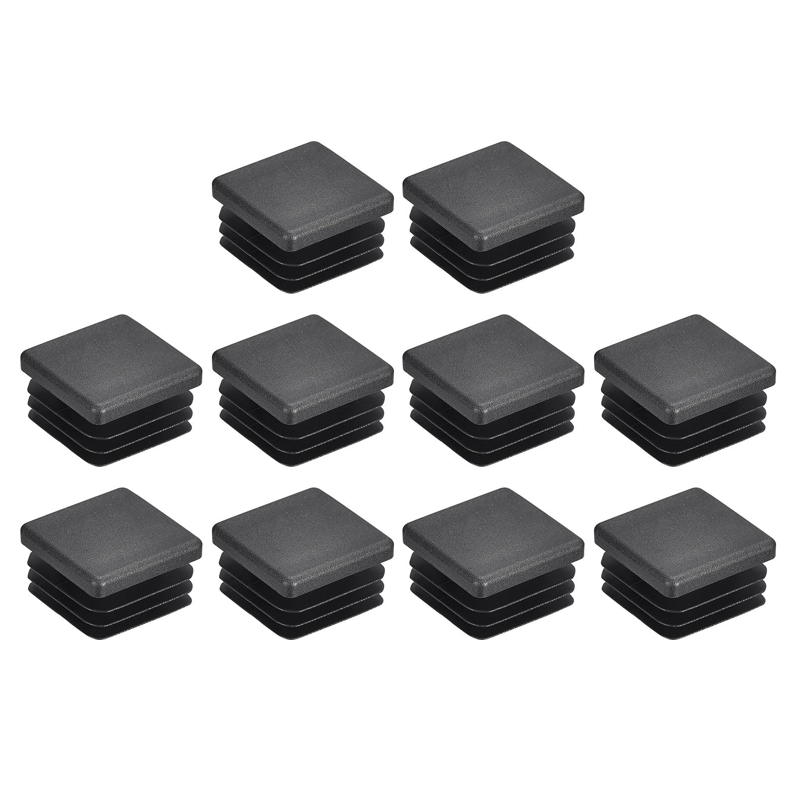 Tapones de pasamanos negros uxcell de 25 mm eliminan bordes cortantes en escaleras