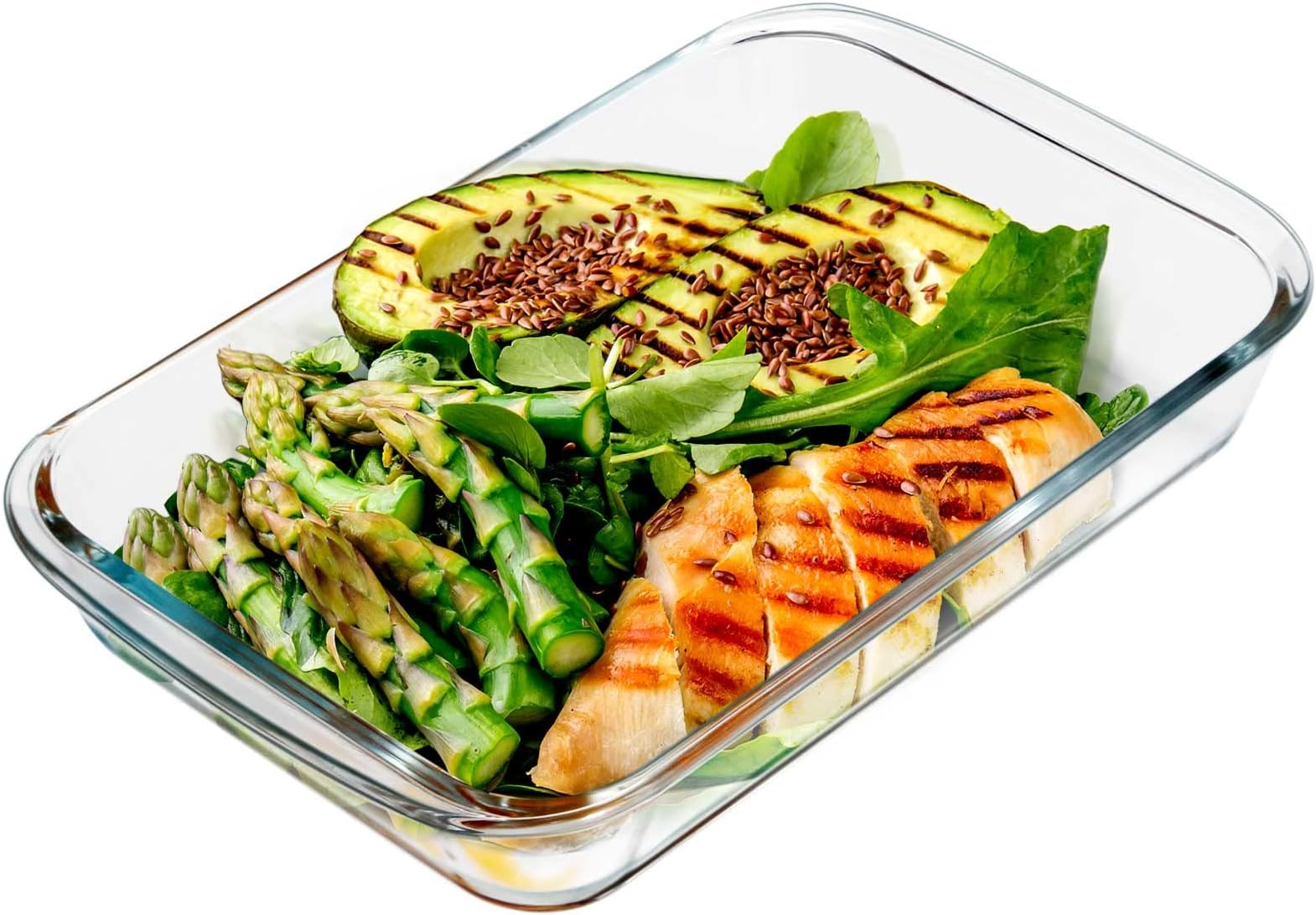 Glass Baking Dish for Oven Glass Baking Pan for Oven Glass Baking Dish Glass Baking Pan for Cooking Rectangular Baking Dish Baking Glass Pan for Oven Tempered Glass Bakeware, 1 Piece(1.5 Quart)