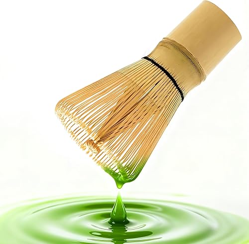 Batidor de té matcha japonés tradicional, 100 puntas de bambú Chasen, agitador de preparación de té