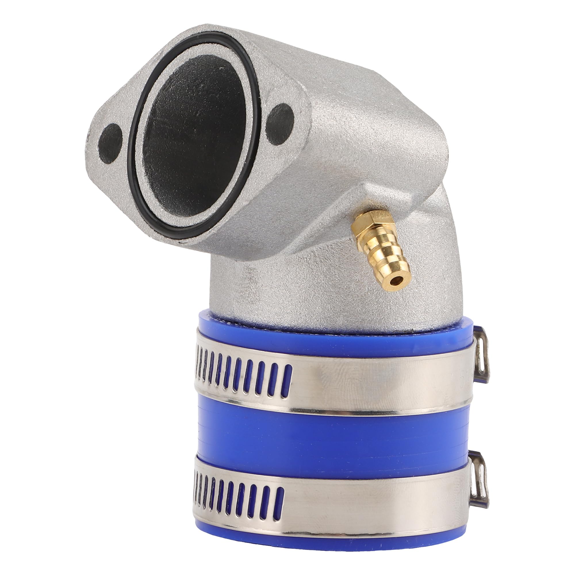 GOOFIT Collecteur D'admission De Carburateur De Moto Bleu Tuyau D'admission Remplacement pour GY6 150