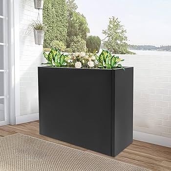 Amazon.com : 30*12*24In Steel Planter Box, Black Square