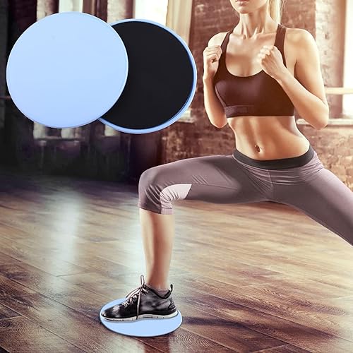 Miniatura 2 de Discos deslizantes de ejercicio limpian fácilmente silicona antideslizante fortalecer los glúteos centrales discos deslizantes para gimnasio azul