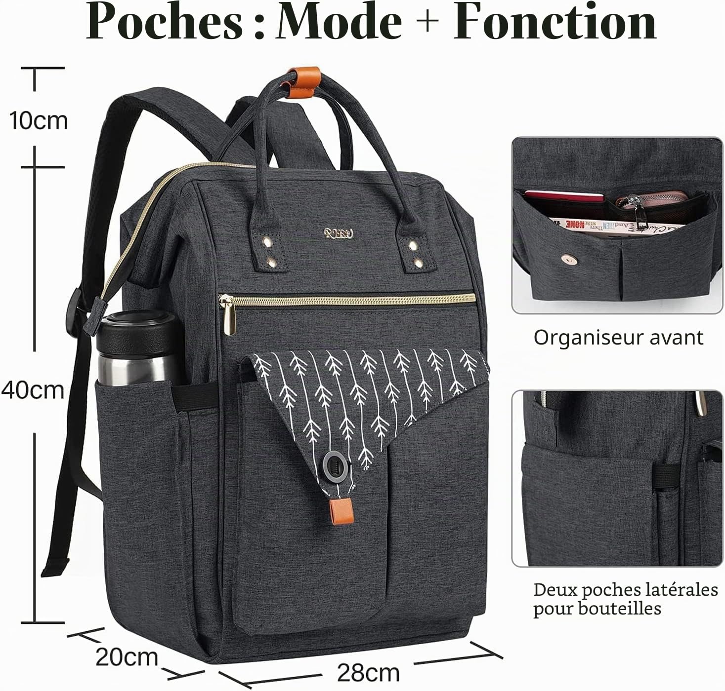 Sac à Dos Femme, Sac à Dos Ordinateur Portable