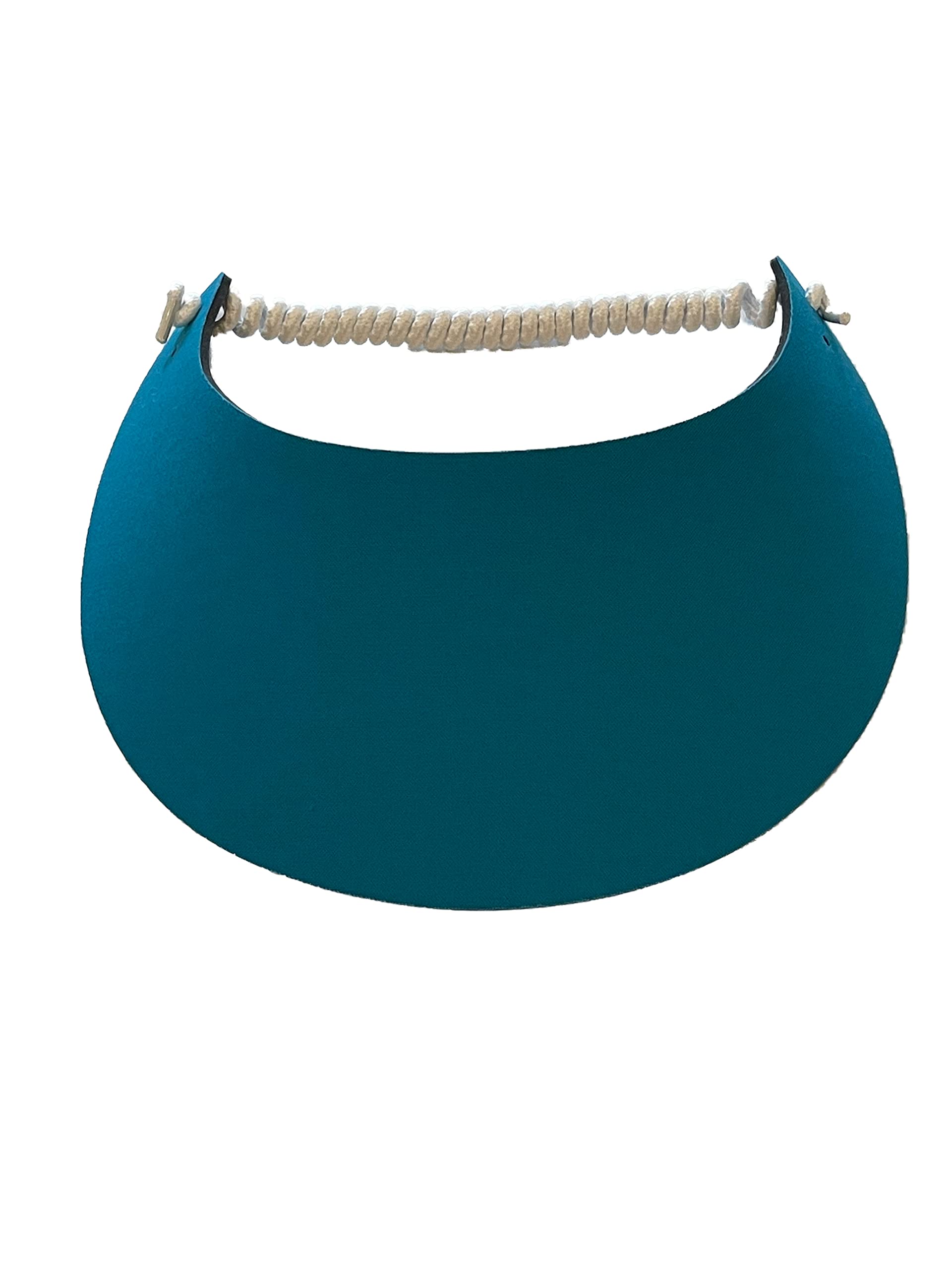 Pickleball MarketplacePickleball - Fashion Fabric Foam Sun Visor for Women - The Sporty Look - Adjustable to Any Size Head - No Pressure & No Headache! | Teal Blue, One Size