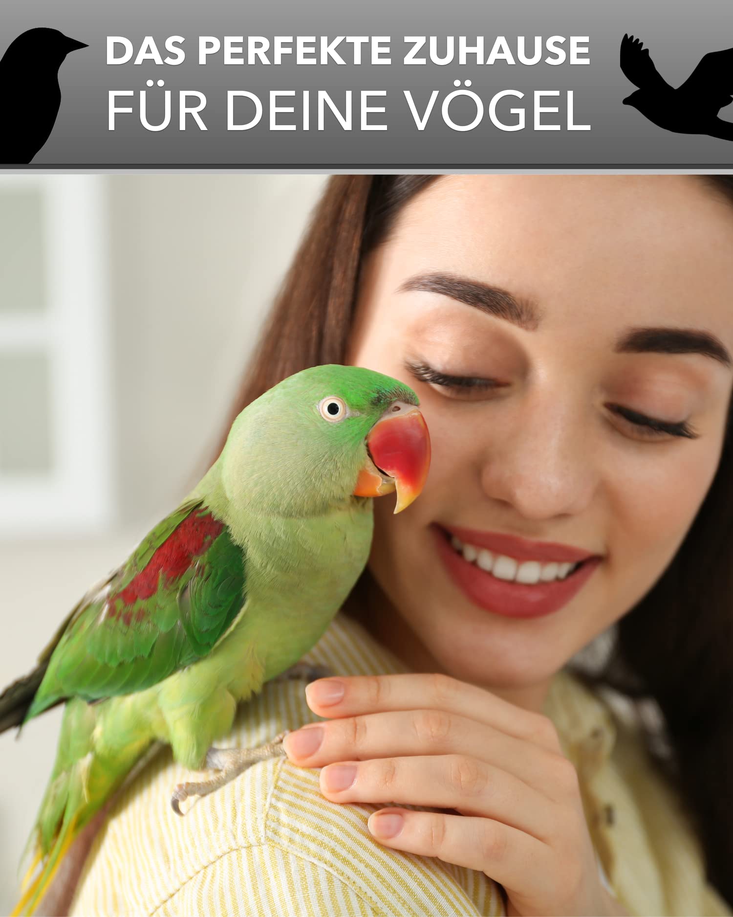 Vogelkäfig Wellensittich Zubehör Vogelkäfig Groß Kanarien Wellensittich Käfig Für 2 Vögel Zubehör Vogel Käfig XXL Vogelvoliere Nymphensittich 80