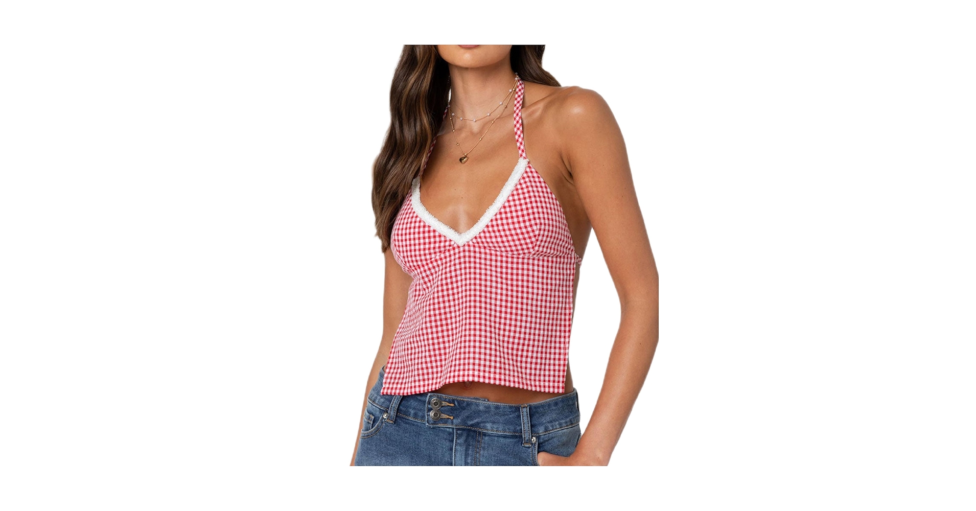 トップス AllisonBrown ginghamcheck camisole Girly Mood Ginghamcheck Camisole – ALLISON BROWN