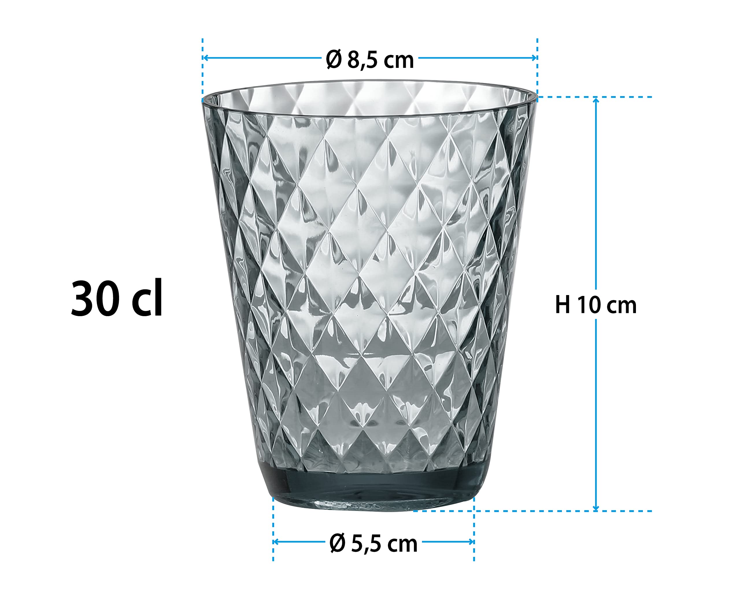 Brunner Diamond szklanki do picia, zestaw 4 szt